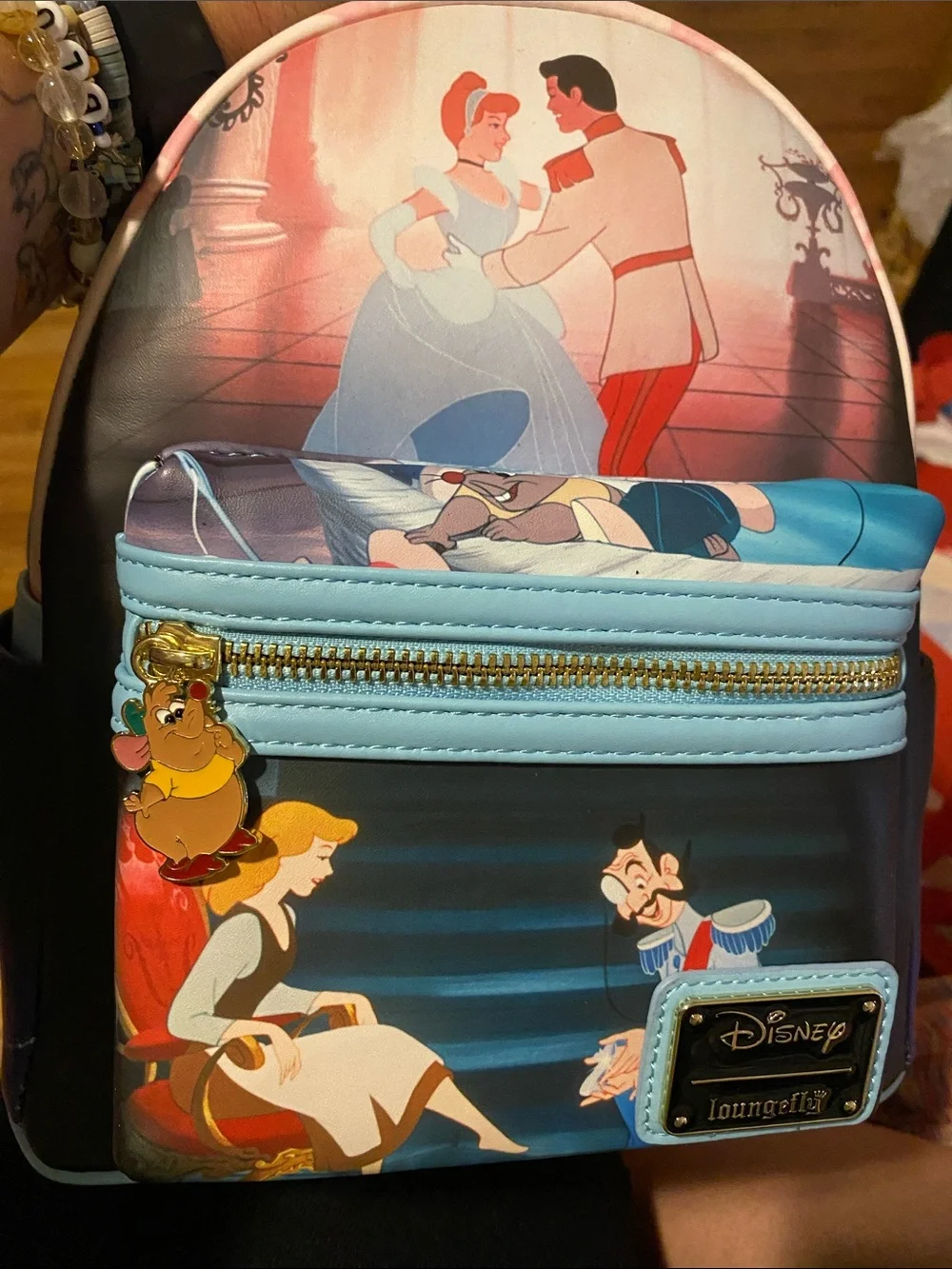 Loungefly Cinderella Mini Backpack - Pastel Blue & Pink